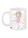 Cartoon Girl Printed Coffee Mug White/Pink/Yellow 11ounce