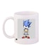 Game Sonic Character Printed Mug White/Blue/Red Standard Size