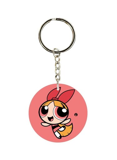 Cartoon Printed Dual Sided Keychain