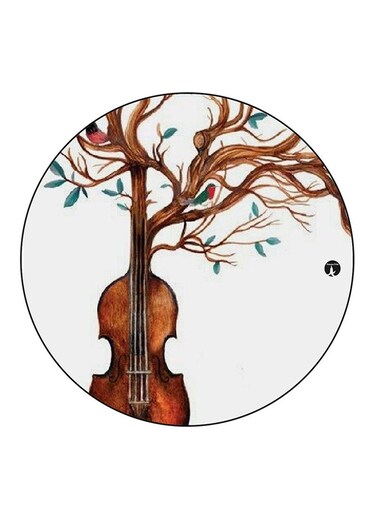 Violin Printed Fridge Magnet Multicolour