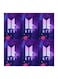 Wooden BTS Boy Band Wall Painting Purple/White/Pink 30x30centimeter