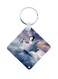 Happy Feet Wooden Keychain