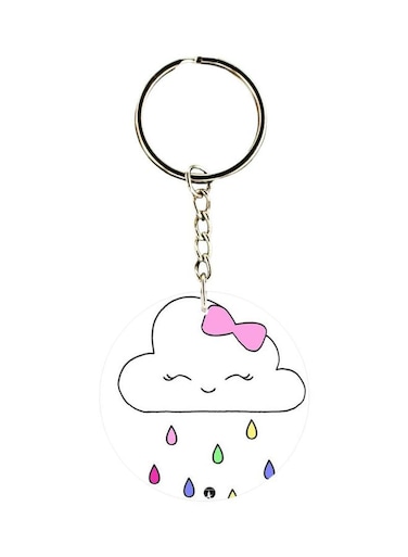 Cartoon Printed Single Sided Keychain