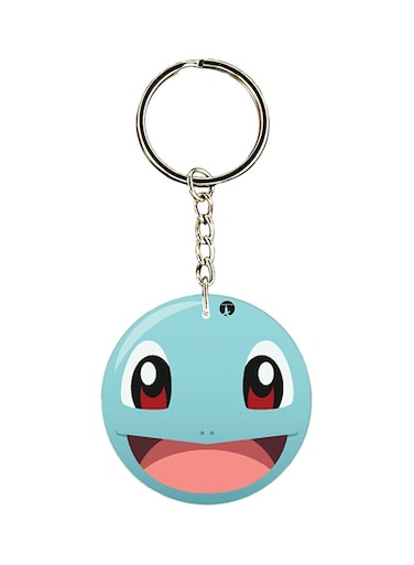 Pokemon Printed Keychain Blue/Red/Silver