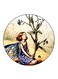 Fairy Printed Fridge Magnet Round Multicolour