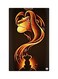 Printed Fridge Magnet Orange/Brown 8.5x0.4x5.5cm