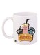 Movie Ticket Printed Coffee Mug White/Pink/Brown 11ounce