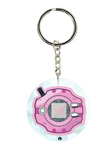 Double Side Anime Digimon Printed Keychain