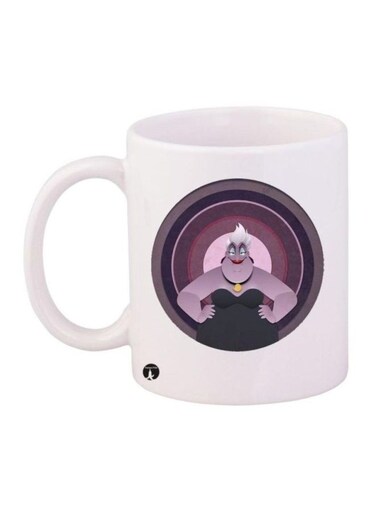 Little Mermaid Printed Mug White/Purple/Black