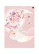 Moon Printed Plate Pink/Beige/Gold 20x15cm