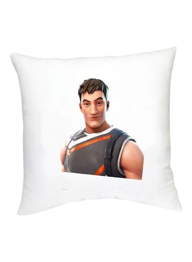 Fortnite Character Printed Decorative Cushion White/Beige/Grey 16x16inch
