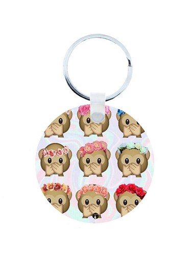 Emojis Wooden Keychain