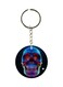 Skull Printed Double Sided Keychain