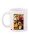 Floral Printed Coffee Mug White/Pink/Green 11ounce