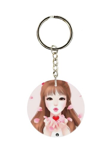 Single Sided Printed Keychain