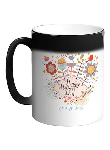 Happy Mothers Day Printed Magic Coffee Mug Black 325ml
