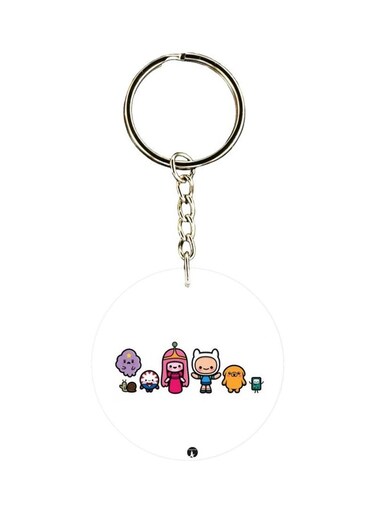 Cartoon Printed Dual Sided Keychain
