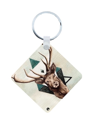 Deer Wooden Keychain