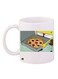 SpongeBob Pizza Printed Coffee Mug White/Beige/Grey 11ounce