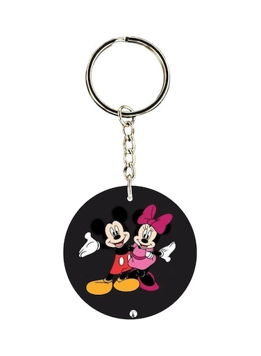 Mickey Mouse Cartoon Printed Double Sided Keychain
