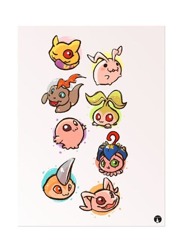 Metal Plate Of The Anime Digimon Poster Multicolour