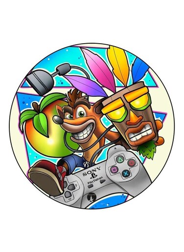Cartoon Printed Fridge Magnet Brown/Green/Grey 5.5cm