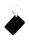 Stars Printed Keychain Black/White