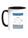Balloon Fish Printed Coffee Mug White/Black 11ounce