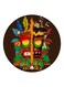 Printed Fridge Magnet Green/Brown/Yellow