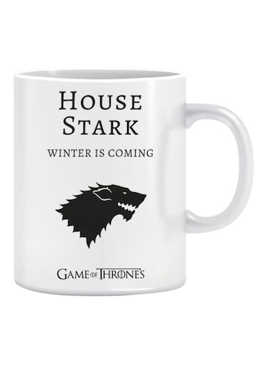 House Stark Printed Coffee Mug Black/White