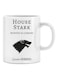 House Stark Printed Coffee Mug Black/White