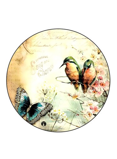 Birds Printed Fridge Magnet Multicolour