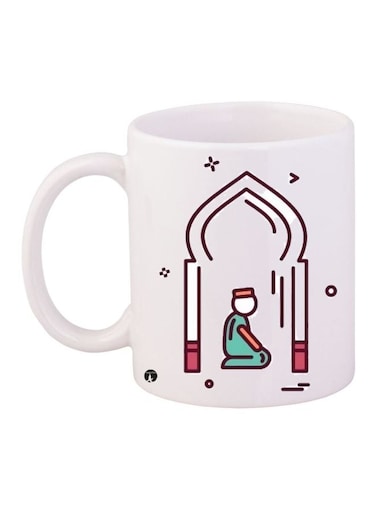 Prayer Printed Coffee Mug White/Light Blue/Pink