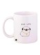 Pug Life Printed Coffee Mug White/Black/Green