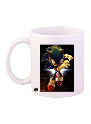 Sonic Printed Mug White/Black/Yellow