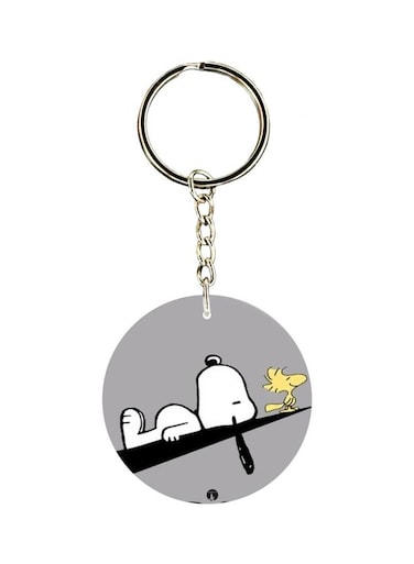 Double Side Cartoon Printed Keychain