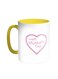 Happy Mother's Day Printed Coffee Mug Yellow/White 11ounce