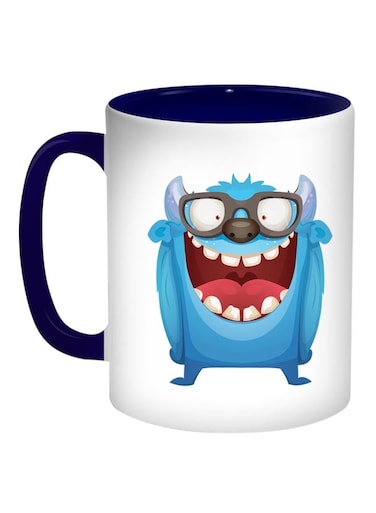 Cartoons Printed Coffee Mug Blue/Red/White