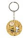 Double Sided Snoopy Printed Keychain