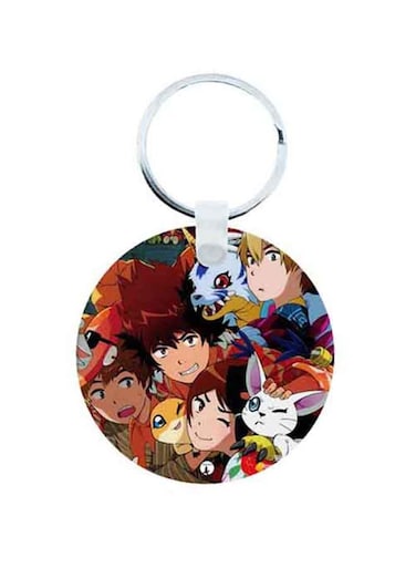 Digimon Anime Wooden Keychain
