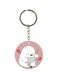 Bear Printed Single Sided Keychain