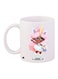 Cute Girl Printed Coffee Mug White/Pink/Yellow 11ounce