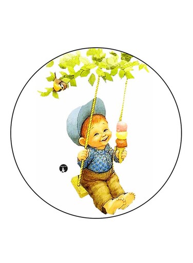 Boy Printed Fridge Magnet Multicolour