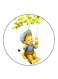 Boy Printed Fridge Magnet Multicolour