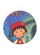 Anime Chibi Maruko Chan Theme Printed Fridge Magnet Blue/Green/Red