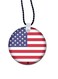 American Flag Printed Car Mirror Pendant