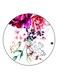 Floral Printed Fridge Magnet Purple/White/Pink 5.5cm