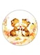 Animals Printed Fridge Magnet Round Multicolour