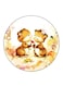 Animals Printed Fridge Magnet Round Multicolour