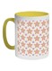 Motifs Stars Printed Coffee Mug Yellow/Orange/White 325ml